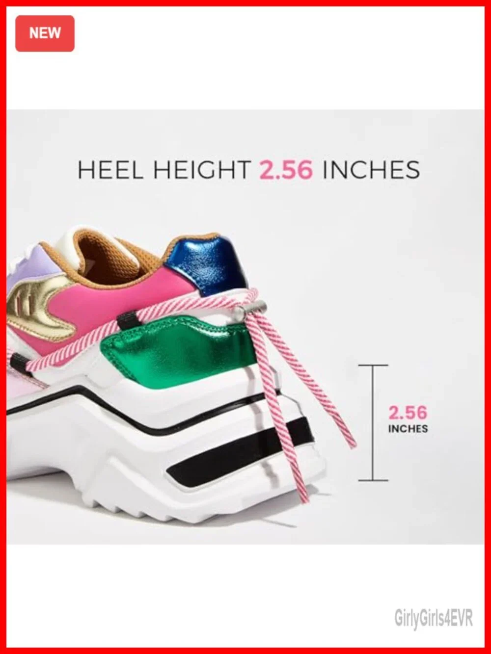 Women's Platform Chunky Dad Sneakers Lightweight Walking Retro Style Lace-Up
